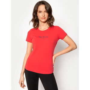 Pepe Jeans dámské červené tričko Virginia